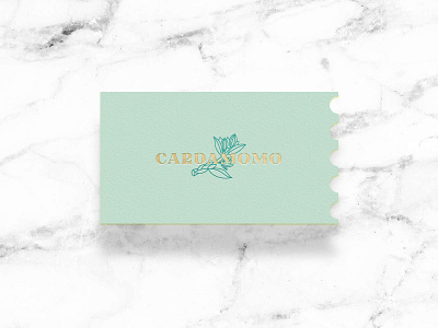 Cardamomo bakery branding business card cake elegant floral foil fronteramx logo mexico pastry