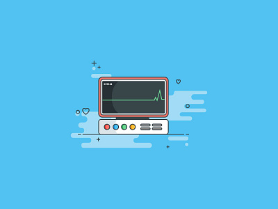 Connect With Your Colleagues blue doctor heartbeat hospital icon monitor