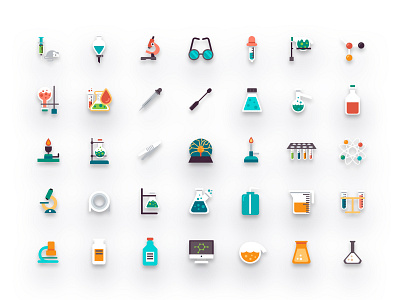 Laboratory icons chemistry icons flat chemistry icon. flat icons flat laboratory icons laboratory icon labs icons