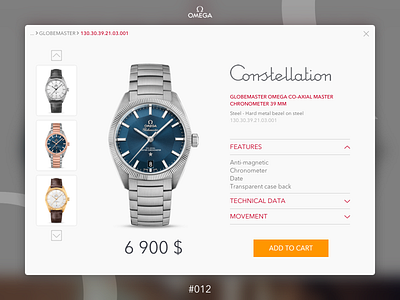 #Daily UI #012 E-Commerce Shop(Single Item) 012 daily ui e commerce omega shop shopping watch web