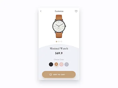 Customize Product :: 030 app cart color customize dailyui design ios iran product ui watch
