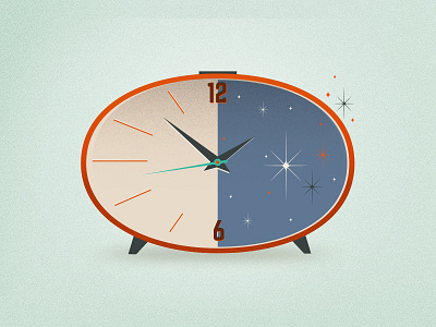 Black Friday 70s clock old time vector vintage