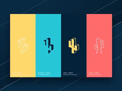 Ghost Robot Cacti brand branding cactus icon identity illustration logo