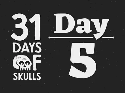 Day 5 - 31 Days of Skulls 31daysofskulls halloween skull