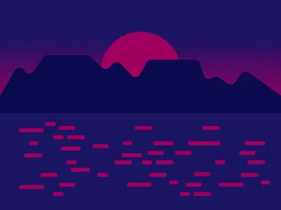 Sunset design illustration sun vector