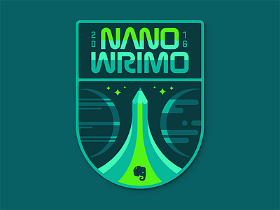 NaNoWriMo Space Badge badge evernote