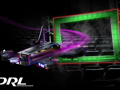 Drone Racing Concept Poster concept drone poster racing