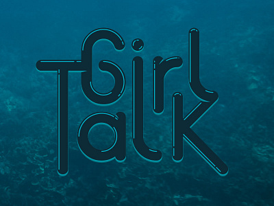 Girl Talk blue bubble depression green lady ocean reef sea under water women