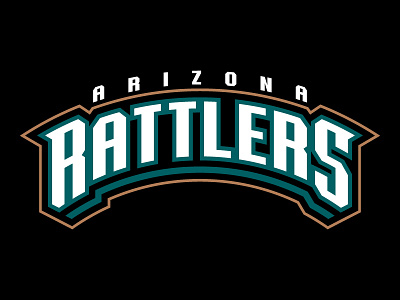 Arizona Rattlers athletic branding football typography