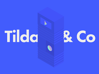 Header for next lesson blue icon isometric tilda