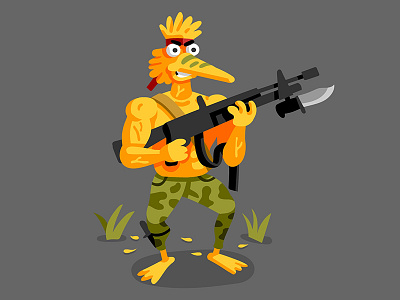 Big Bird: First Blood big bird illustration vectober vector