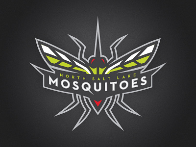 North Salt Lake Mosquitoes Primary Mark basketball fantasy logo mosquito salt lake sports wfbl