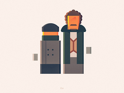 Harry & Marv anybuddy character design flat geometric harry homealone marv minimal