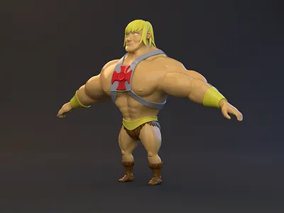 He-Man 3d blender character sculpt