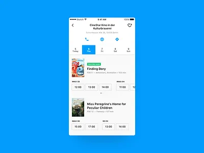 Cinema Details android app cinema ios movie poster showtimes