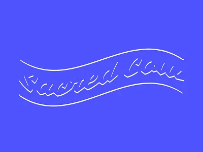 Moo experiments hand drawn purp script store wavy wiggly