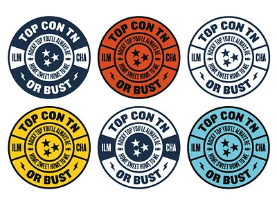 Top Con Variations badge chattanooga conference knockout tennessee