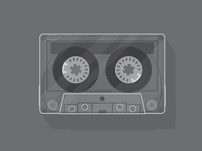 Clearly... cassette design illustration tape