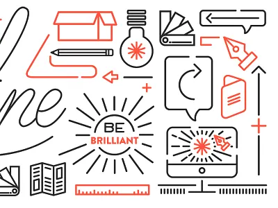 Highline brand 2 highline design company line icons