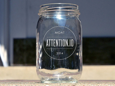 Moat Attention.io Executive Summit Swag branding design event executive summit logo mason mason jar summit swag