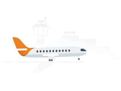 On arrival, Google Trips airport arrival flight google google trips illustration material design plane travel