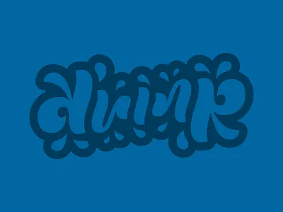 'Drink' Ambigram ambigram drink lettering type