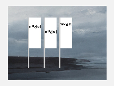 Museum Deinze Mudel Logo branding flags font logo museum musée type wave