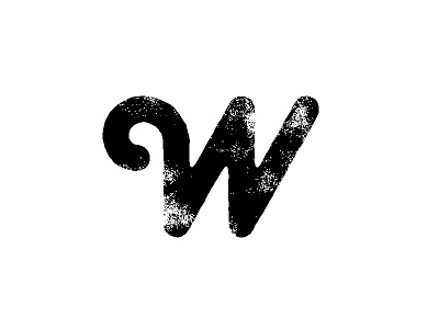 W Letter alphabet letter lettering minimal