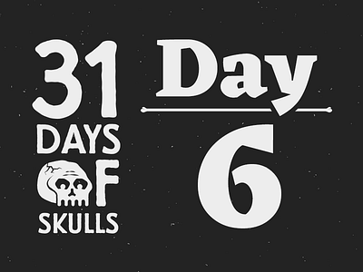 Day 6 - 31 Days of Skulls 31daysofskulls halloween skull