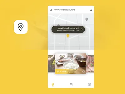 Gourmet Map App app food gui location ps sidebar ui
