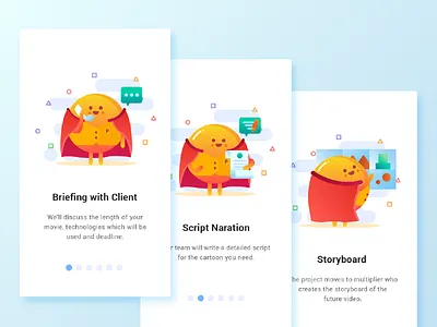 Onboarding Explainer Video App - Superherman Mascot Part 1 app character crown cute explainer king mascot monster onboarding super video