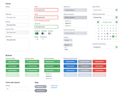 UI Stylesheet guide sheet style styleguide stylesheet ui