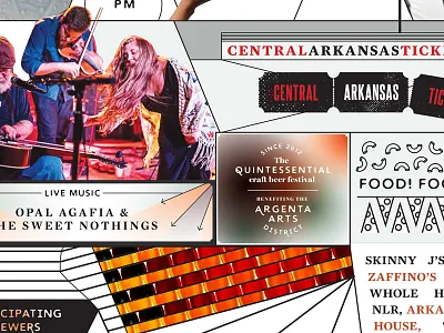 Arkansas Times Craft Beer Fest Poster 2 arkansas beer craft beer festival gradients lines poster