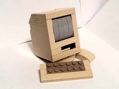 Mac 128K apple classic design legos mac macintosh