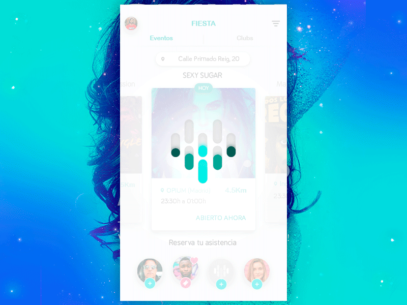 Events App animation app disco load loading party transition ui ux