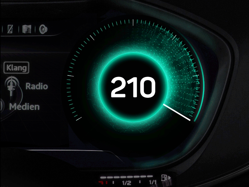 Automotive widgets 🚗 after effects animation auto automotive car cluster dark deep green widget