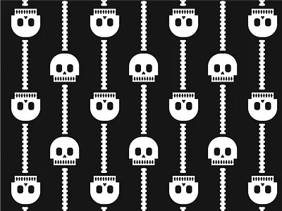 Skull 6 - 31 Days of Skulls 31daysofskulls bones halloween pattern skull