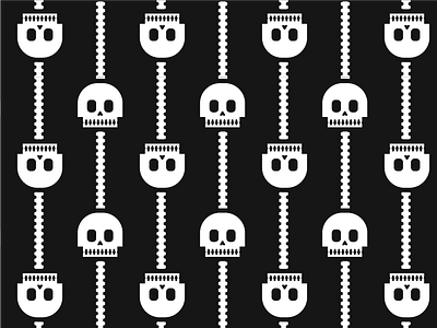 Skull 6 - 31 Days of Skulls 31daysofskulls bones halloween pattern skull