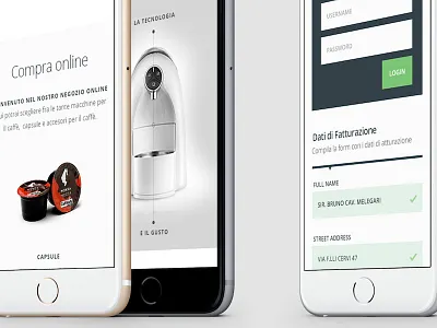 Coffee App app clean coffee minimalist mobile