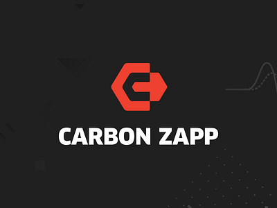 Carbon Zapp logo brand branding car data icon industry logo logotype sign symbol technology typography