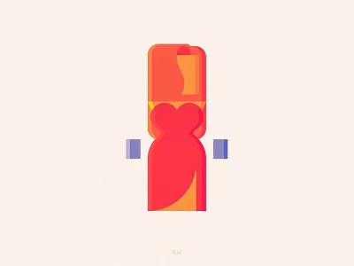 Jessica Rabbit anybuddy character design flat geometric jessica minimal