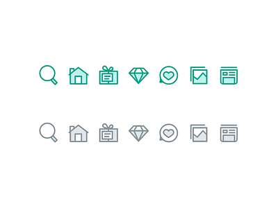 Few Icons analytics comments home icons orders products search timeline