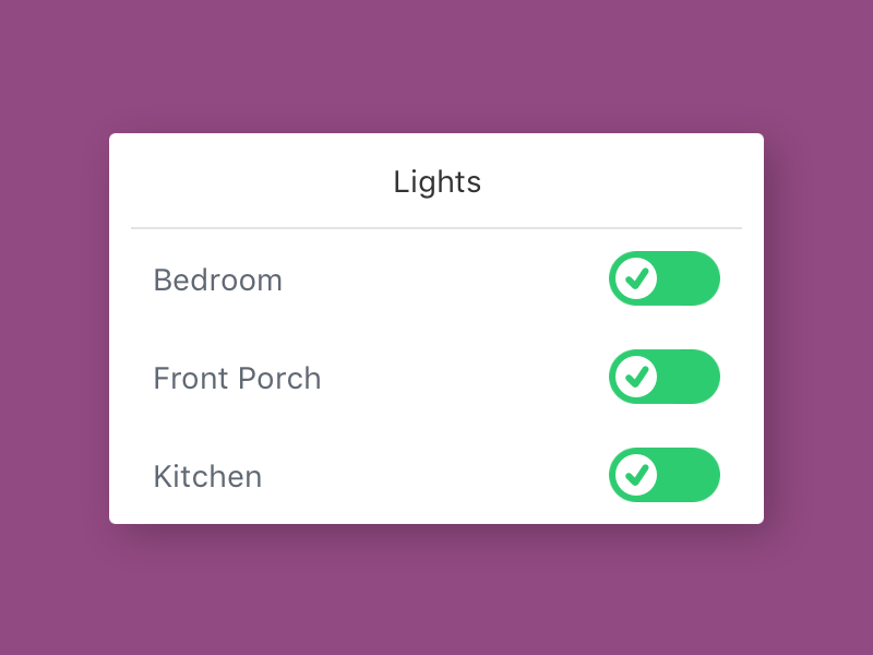 Interactive Toggle Switches by Nathan for Flinto on Dribbble