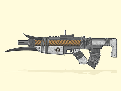 Clever Dragon destiny gun illustration iron banner vector video games weapons