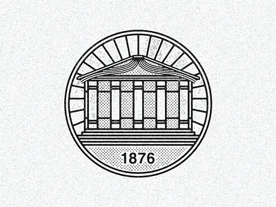 October, 6, 1876 daily history icon illustration librarian library