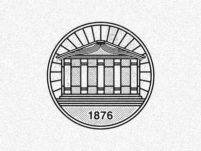 October, 6, 1876 daily history icon illustration librarian library
