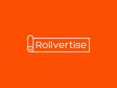 Rollvertise advertise banner branding creative logo roll