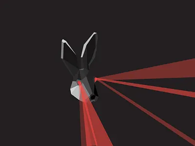 Rabbit as part of Visual Identity of a Gaming Studio animals gaming geometric shapes illustration logo rabbit studio