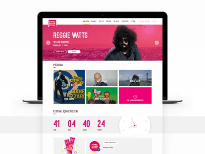 Festival Website Design commedy festival responsive website