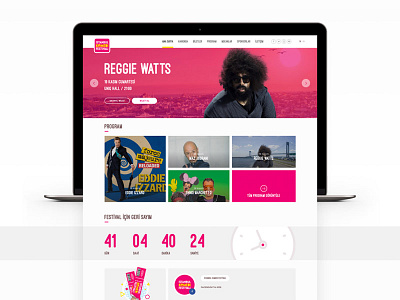 Festival Website Design commedy festival responsive website